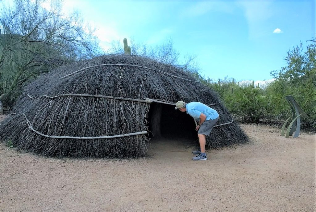 See Apache houses at the Desert Botanical Garden Wandering Lady