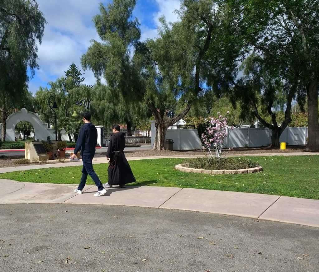 Franciscan monk at San Luis Rey Mission