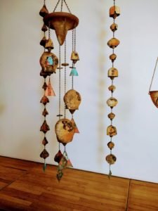 wind chimes hand cast bells at Arcosanti