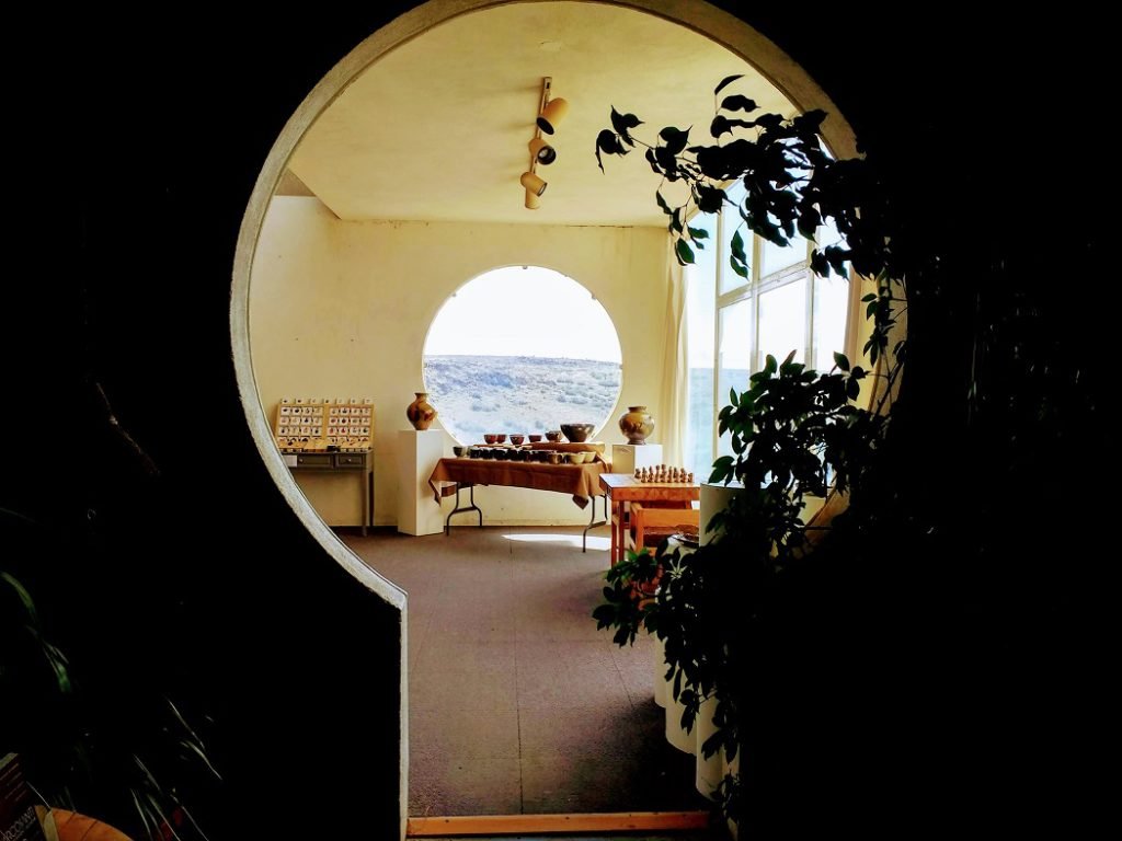 entrance to dining room Arcosanti