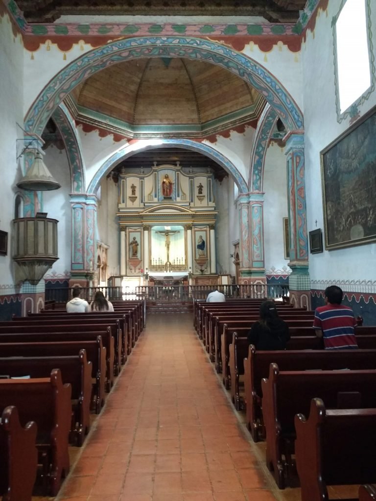 interior San Luis Rey Mission in Oceanside CA