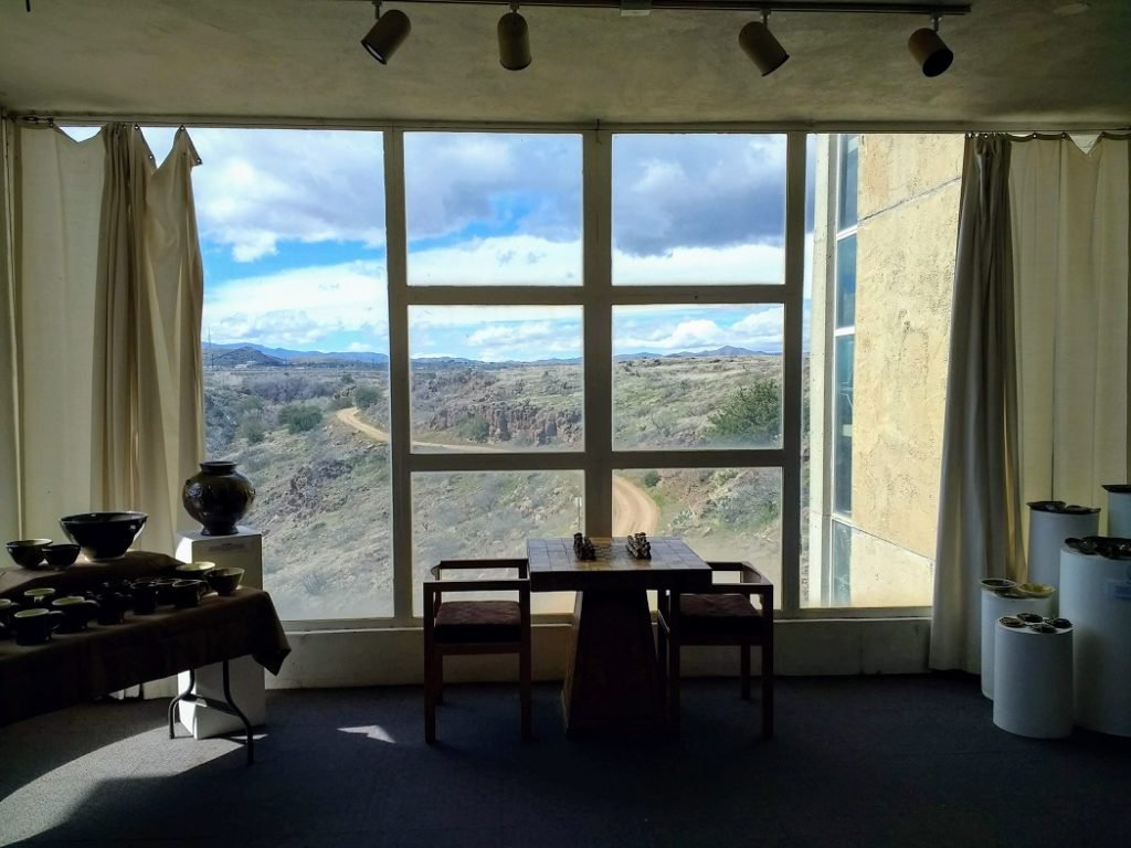 View from restaurant Arcosanti