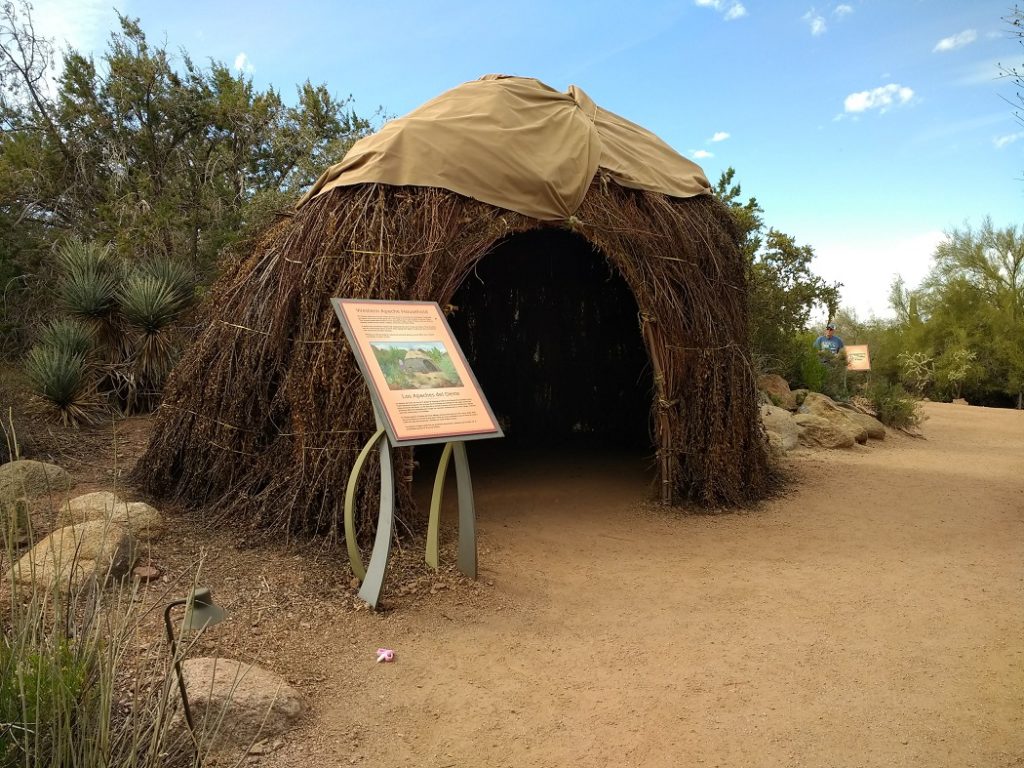 See Apache houses at the Desert Botanical Garden Wandering Lady