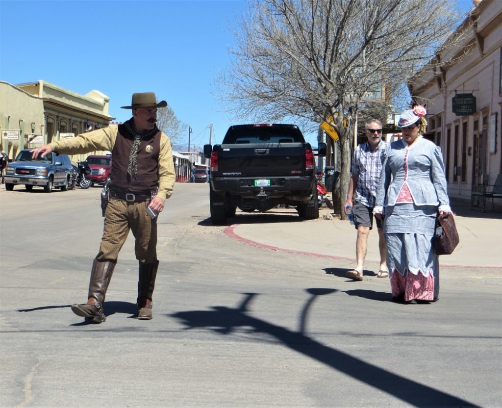 Man and woman re-enactors Tombstone AZ