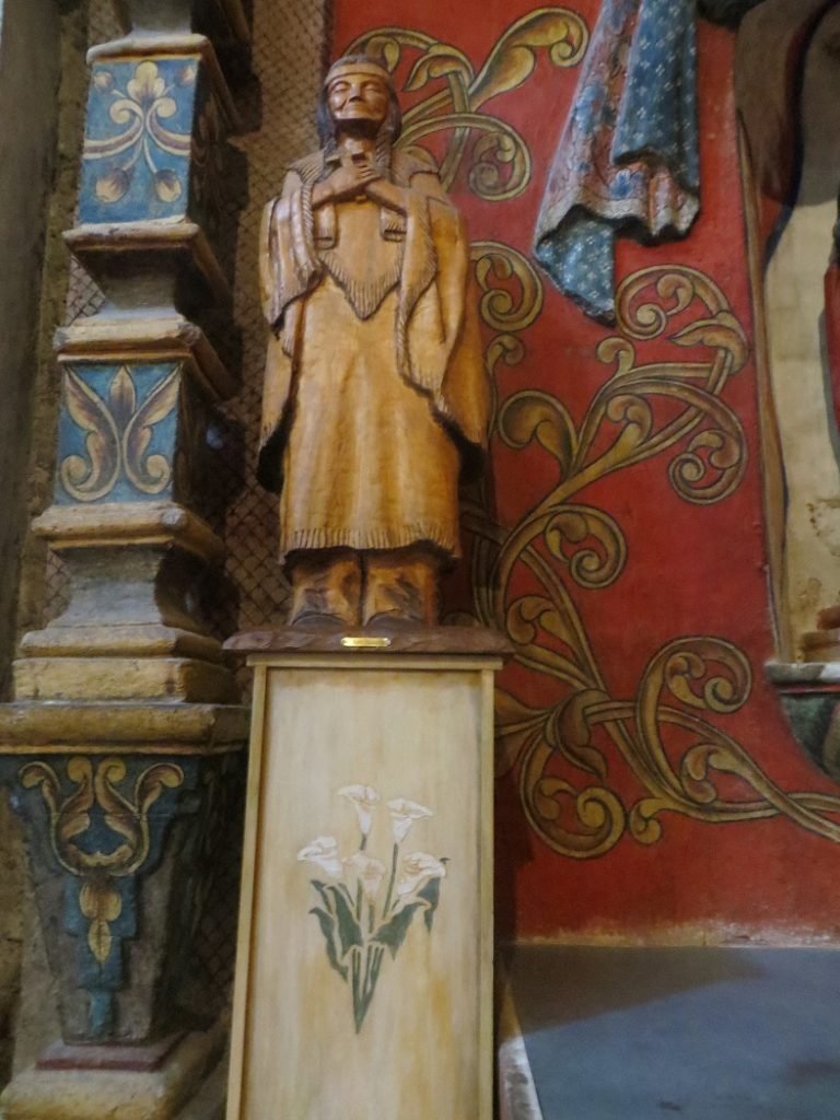 sculpture of native american woman