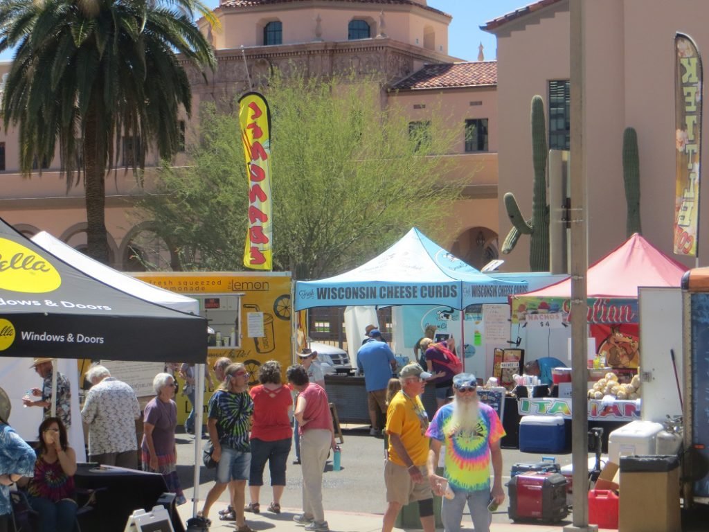 Tucson folk music festival street fair