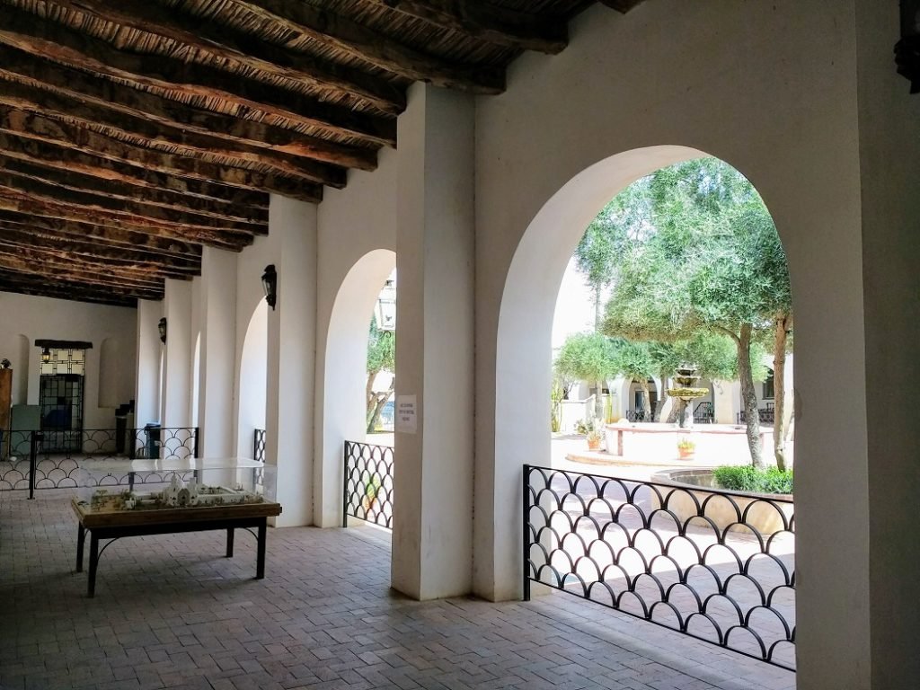 courtyard St. Xavier mission