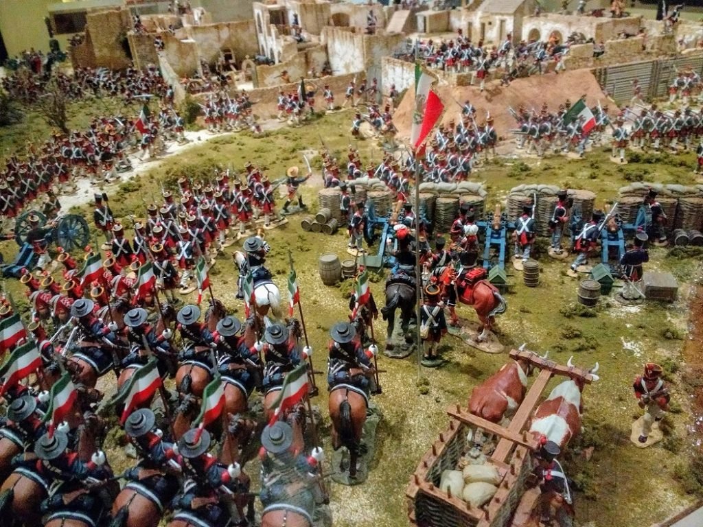 toy soldiers attack the Alamo