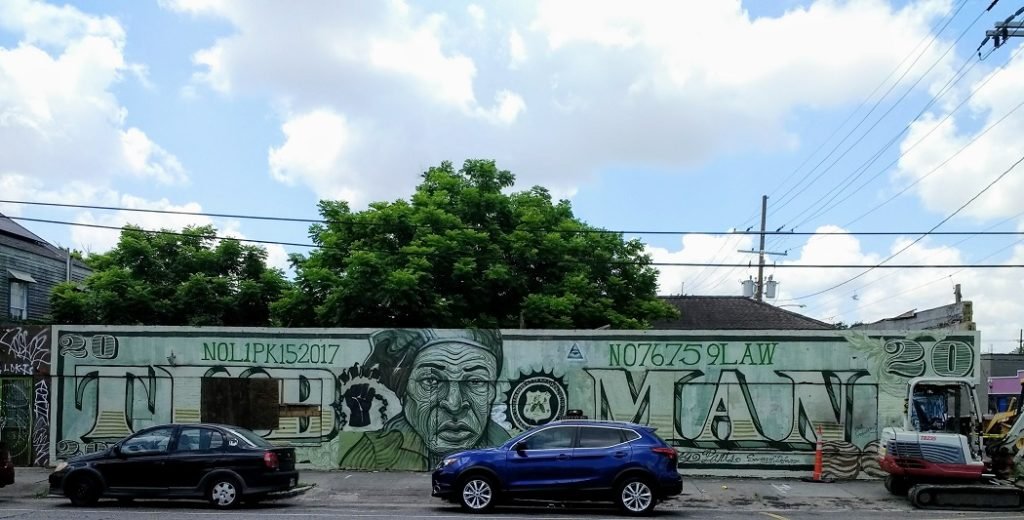 20 dollar bill mural New Orleans