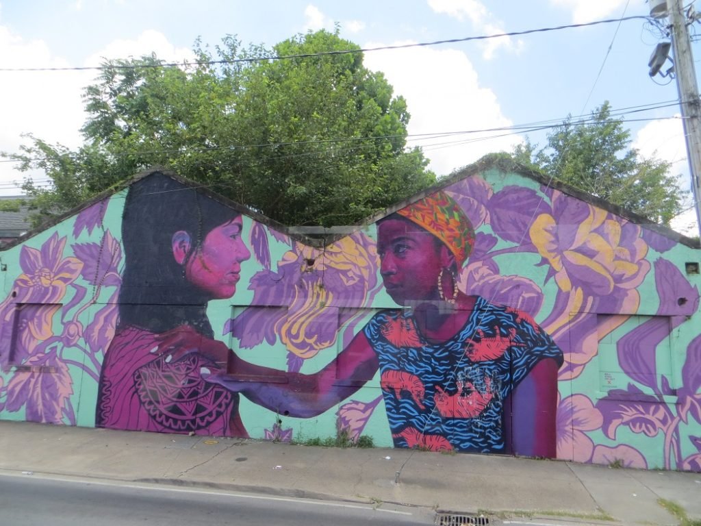 two women mural Elysian Fields New Orleans