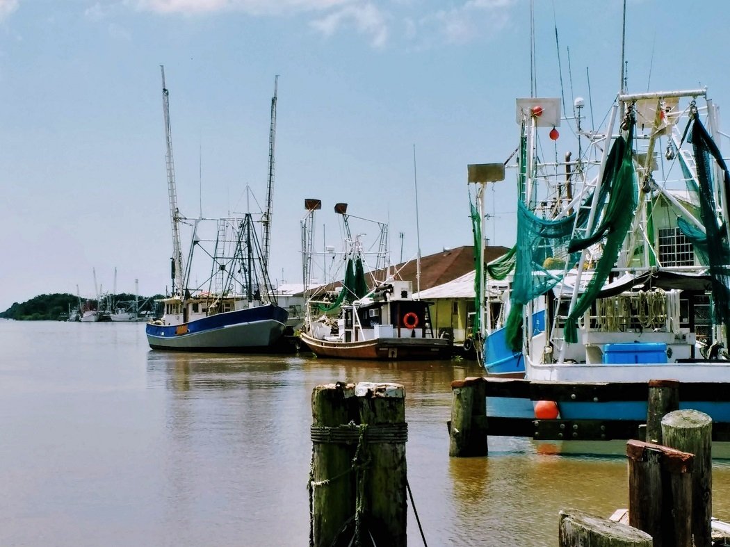 Shrimp boats, a carillon and an old Cajun cemetery
