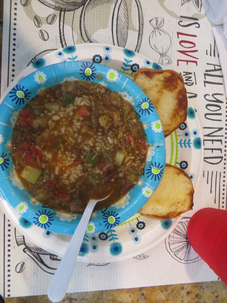Vegetarian gumbo French Market New Orleans