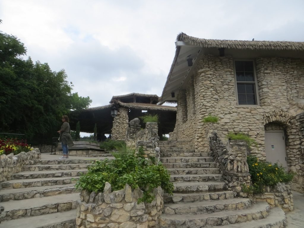 stairs to the pavillion at the San Antonio Tea garden