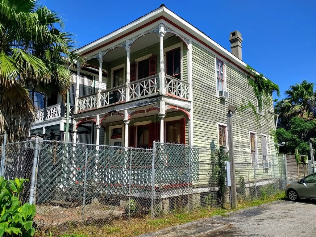 unrestored old home Galveston TX