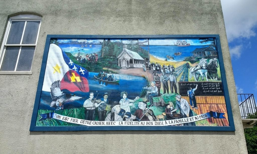 Cajun history mural