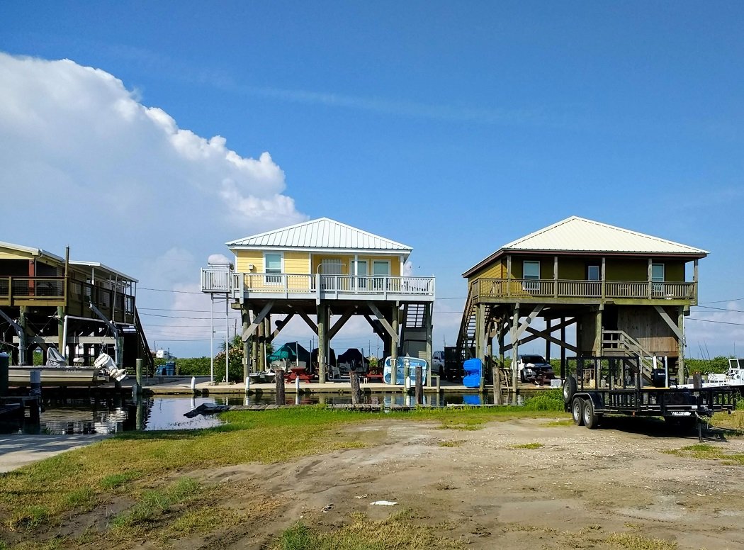 A Louisiana beach fantasy with a shark and hot feet