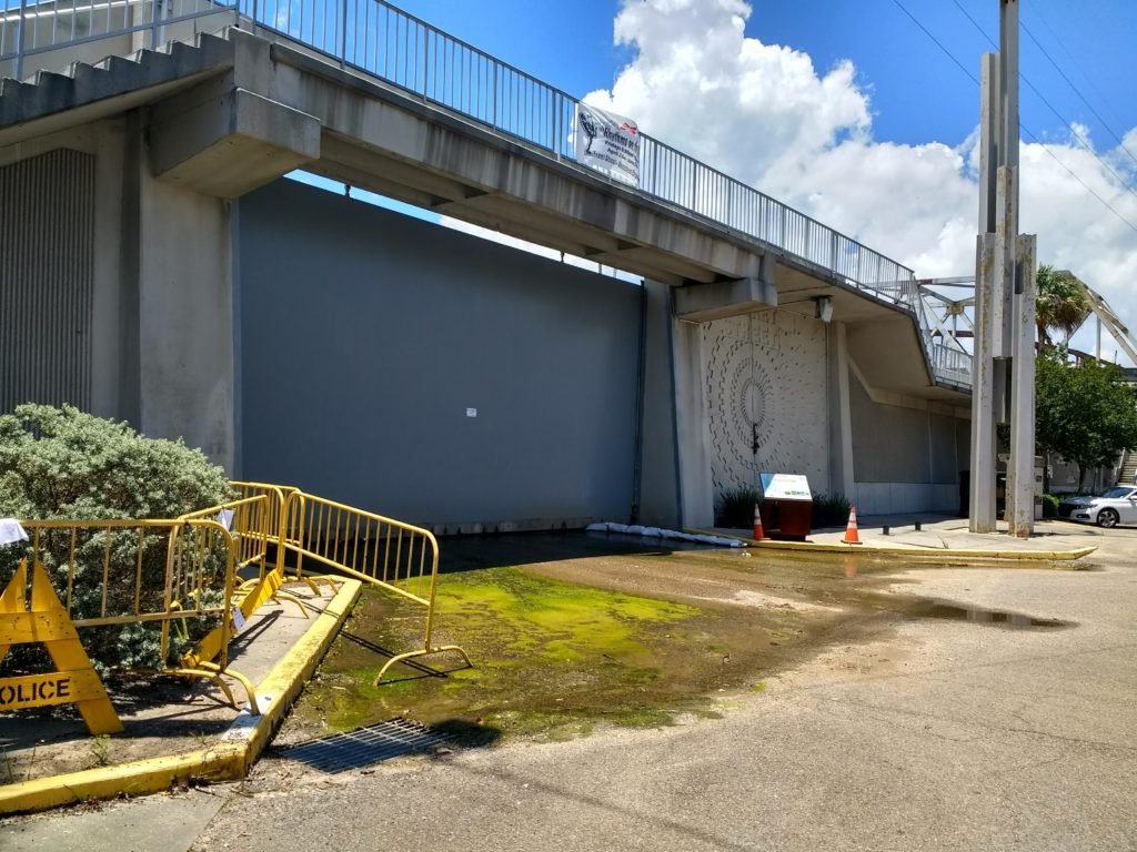 floodwall Morgan City Louisiana