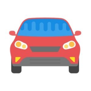 car wandering lady icon